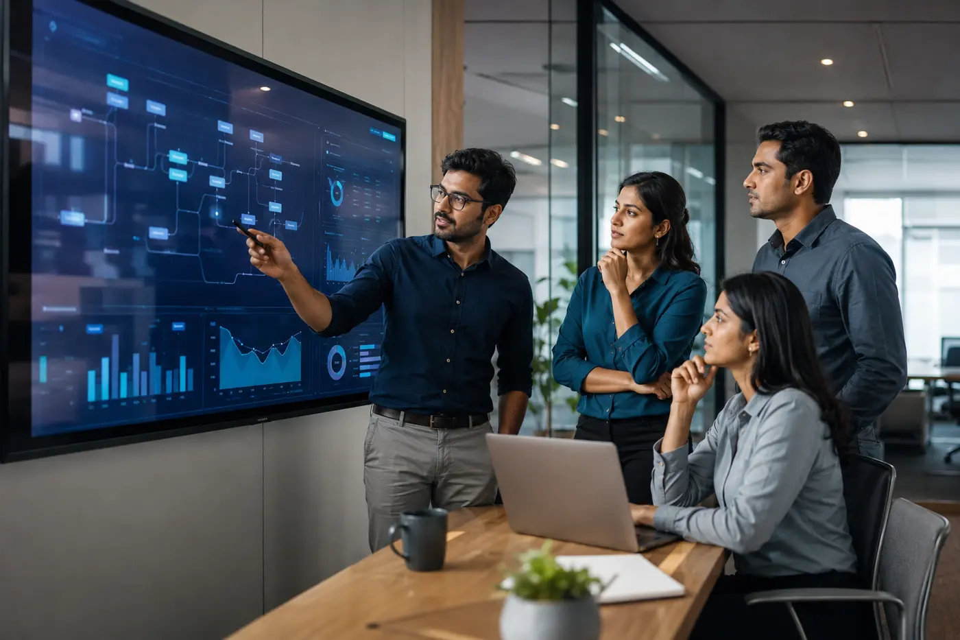 Indian technology consultants planning an AI automation workflow